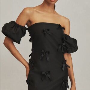 NWT Anthropologie Hutch Off-The-Shoulder Bow Mini Dress